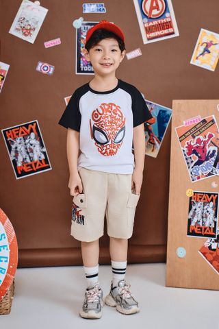 Áo thun ngắn tay Spider-Man bé trai Rabity 500.045