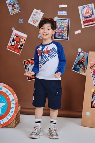 Áo thun Spider-Man dài tay bé trai Rabity 510.001