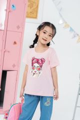 Áo thun ngắn tay bé gái Rabity 93274