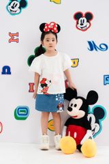 Áo thun ngắn tay bé gái Minnie Rabity 5717