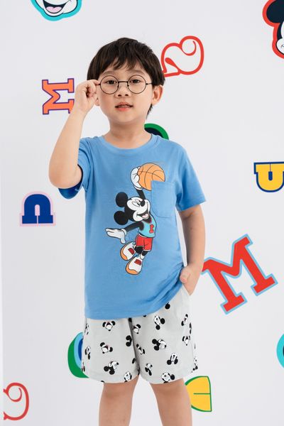 Áo thun ngắn tay bé trai Mickey Rabity 5718