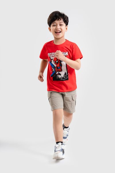 Áo thun ngắn tay bé trai Spider-man Rabity 5707