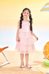 Đầm váy voan nhiều tầng sát nách bé gái Rabity 952.008