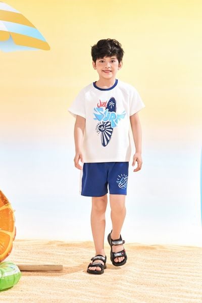 Bộ thun ngắn tay bé trai Rabity 960.047