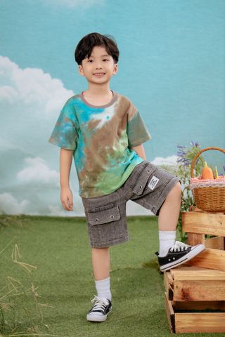 Áo thun ngắn tay Vintage bé trai Rabity 900.019