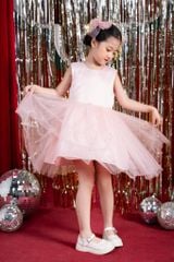 Đầm váy công chúa ngắn tay bé gái Rabity 93809
