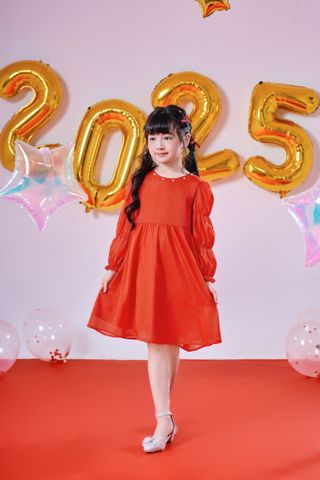 Đầm váy voan dài tay bé gái Rabity 951.013