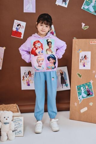 Áo khoác gió công chúa Disney bé gái Rabity 522.003