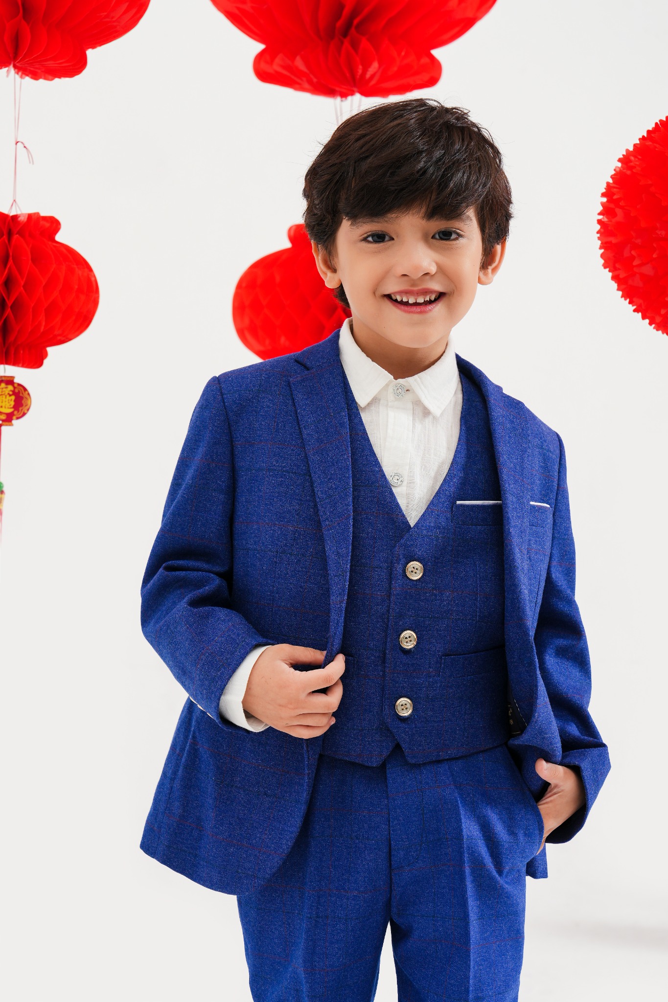 Set bộ vest bé trai Hàn Quốc cao cấp Magickids gồm áo vest cộc tay quần  short Quần áo trẻ em đi chơi sự kiện BR22030  Magickids
