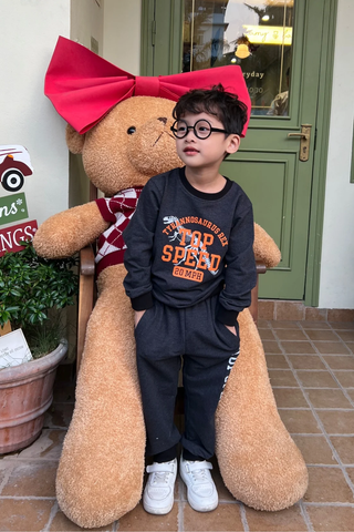 Bộ nỉ dài tay bé trai Rabity 92736