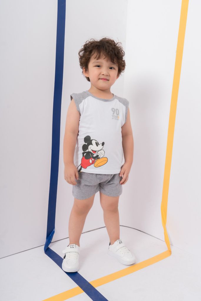 Bộ thun Mickey ngắn tay bé trai Rabity 5150