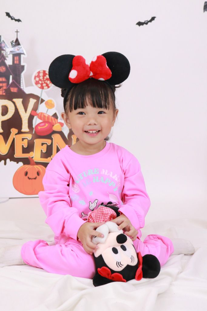 Bộ thun dài tay bé gái Minnie Rabity 5766