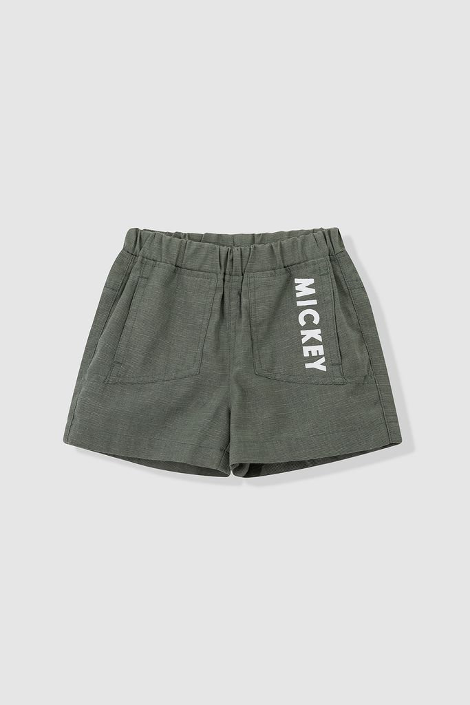 Quần short in chữ Mickey bé trai Rabity 5572.5565