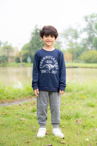 Áo nỉ dài tay bé trai Rabity 92794