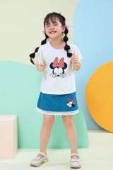 Áo thun ngắn tay Minnie bé gái Rabity 500.009