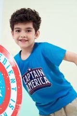 Áo thun ngắn tay Captain America bé trai Rabity 500.002