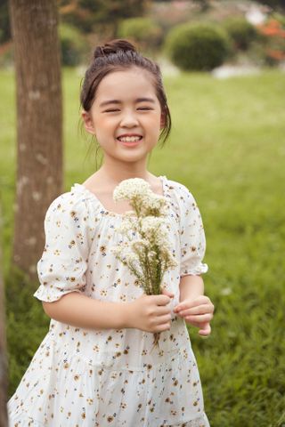 Đầm váy hoa nhí bé gái Rabity 91053