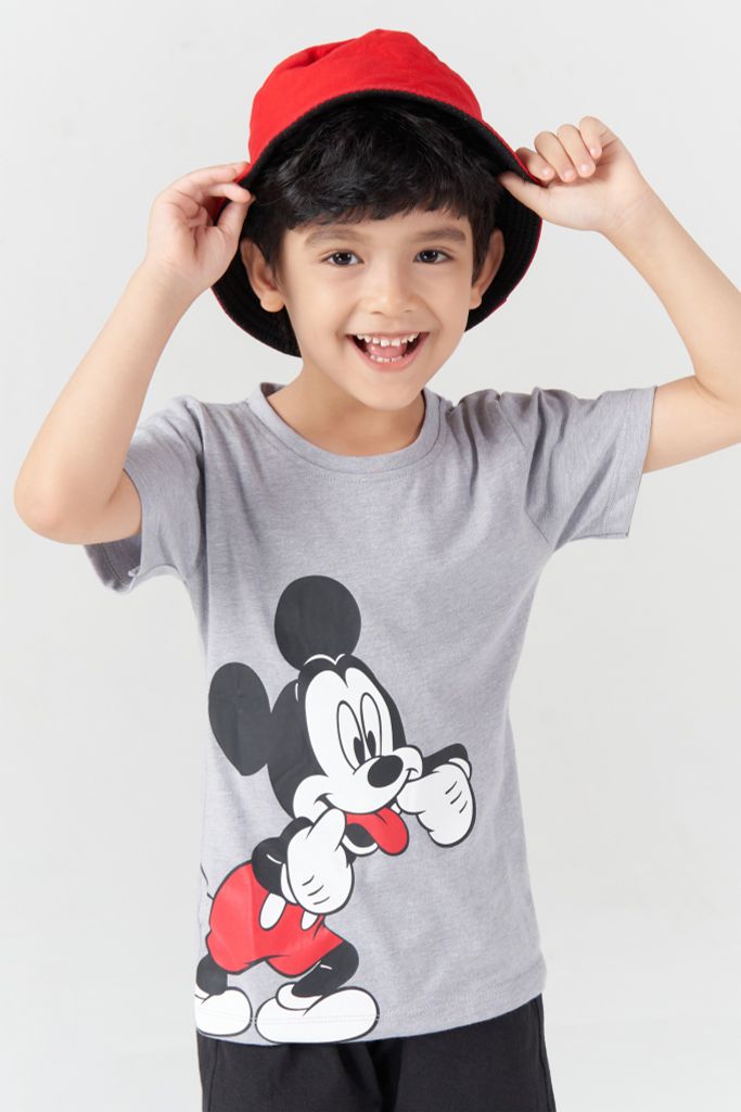 Bộ thun Mickey ngắn tay bé trai Rabity 5605