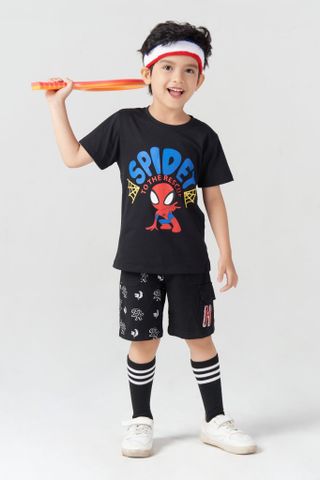Áo thun ngắn tay bé trai Spider-man Rabity 5536