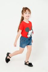 Áo thun Mickey ngắn tay bé gái Rabity 5125