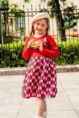 Đầm váy thô dài tay bé gái Rabity x ELLE Kids - designed in Paris 83042