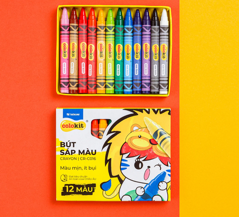 [QUÀ TẶNG] Bút sáp màu cho bé trai/bé gái Rabity 372.001