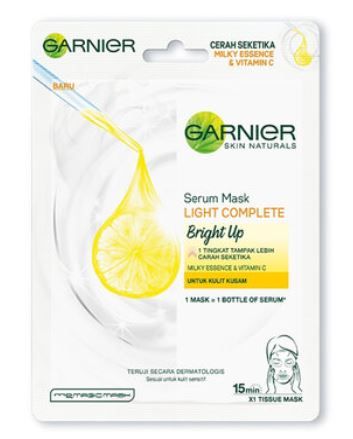  Mặt Nạ Garnier Tinh Chất Sữa Tươi & Vitamin C Sáng Da Garnier Light Complete Bright Up Serum Mask 28ml 