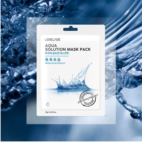  Mặt Nạ Lebelage Aqua Solution Mask Pack Moisturizing Moisture Cấp Nước 25g 