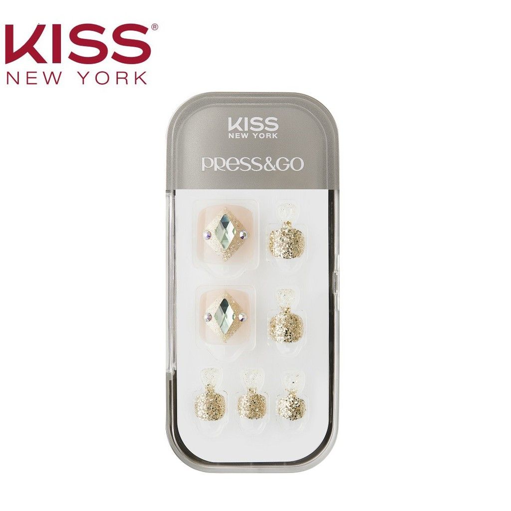  Bộ 24 Móng Chân Gel Tự Dán Press & Go Kiss New York Nail Box - Aphrodite (KPT24K) 