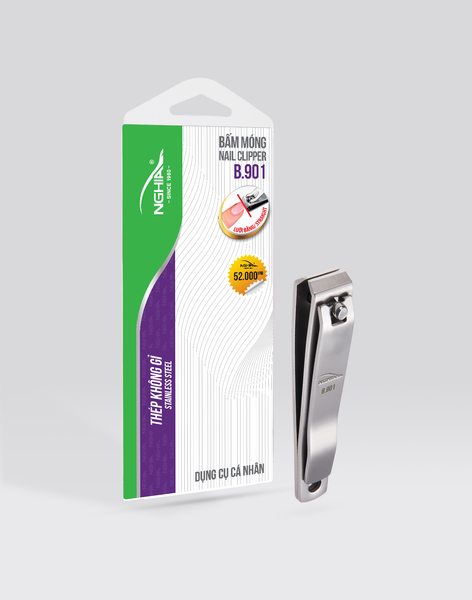  Bấm móng tay Kềm Nghĩa thép không gỉ lưỡi bằng loại lớn B.901 