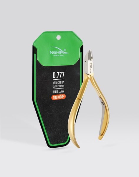  Kềm cắt da Kềm Nghĩa thép chuyên dụng mạ vàng D.777 