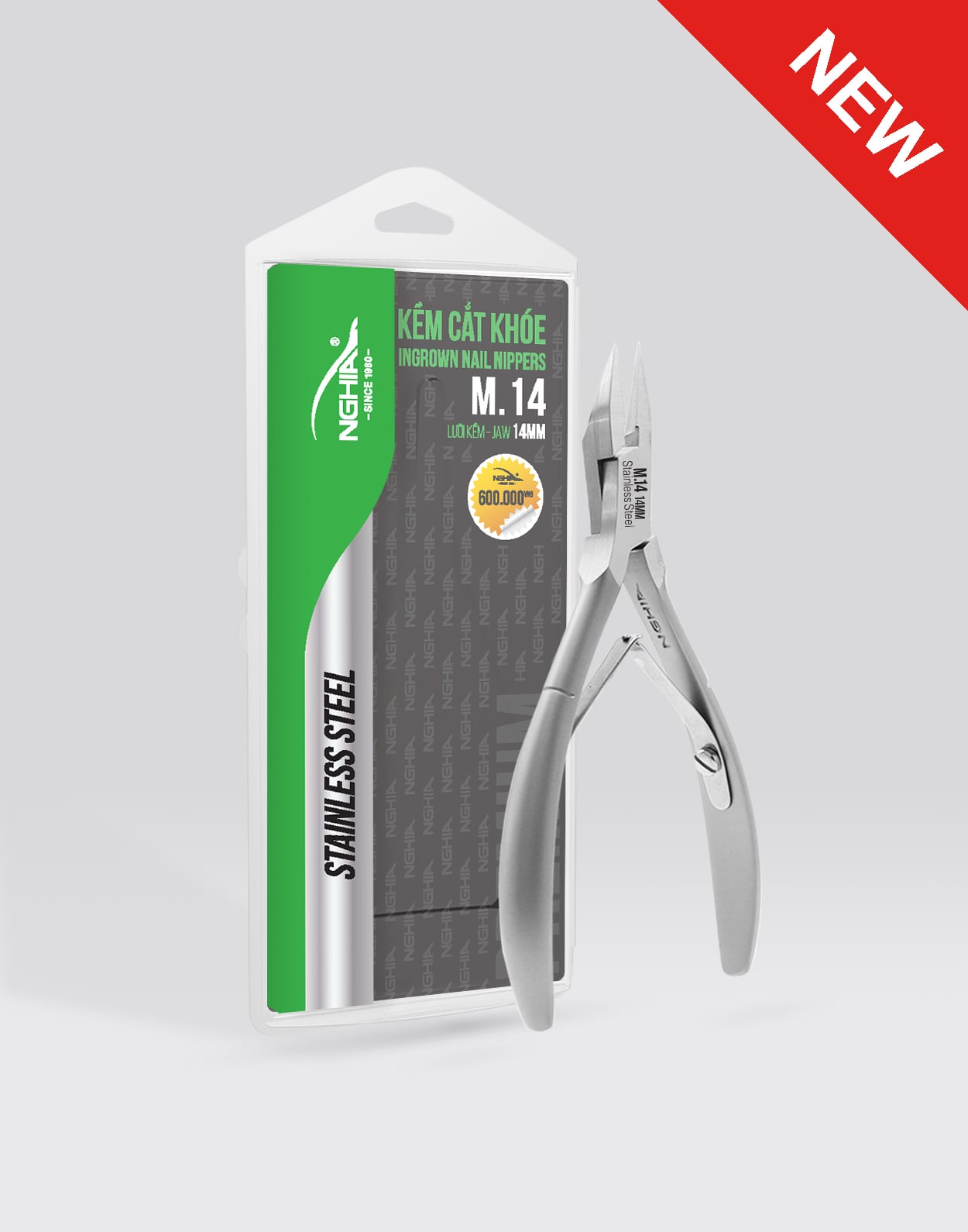 Kềm cắt khóe Kềm Nghĩa thép không gỉ M.14