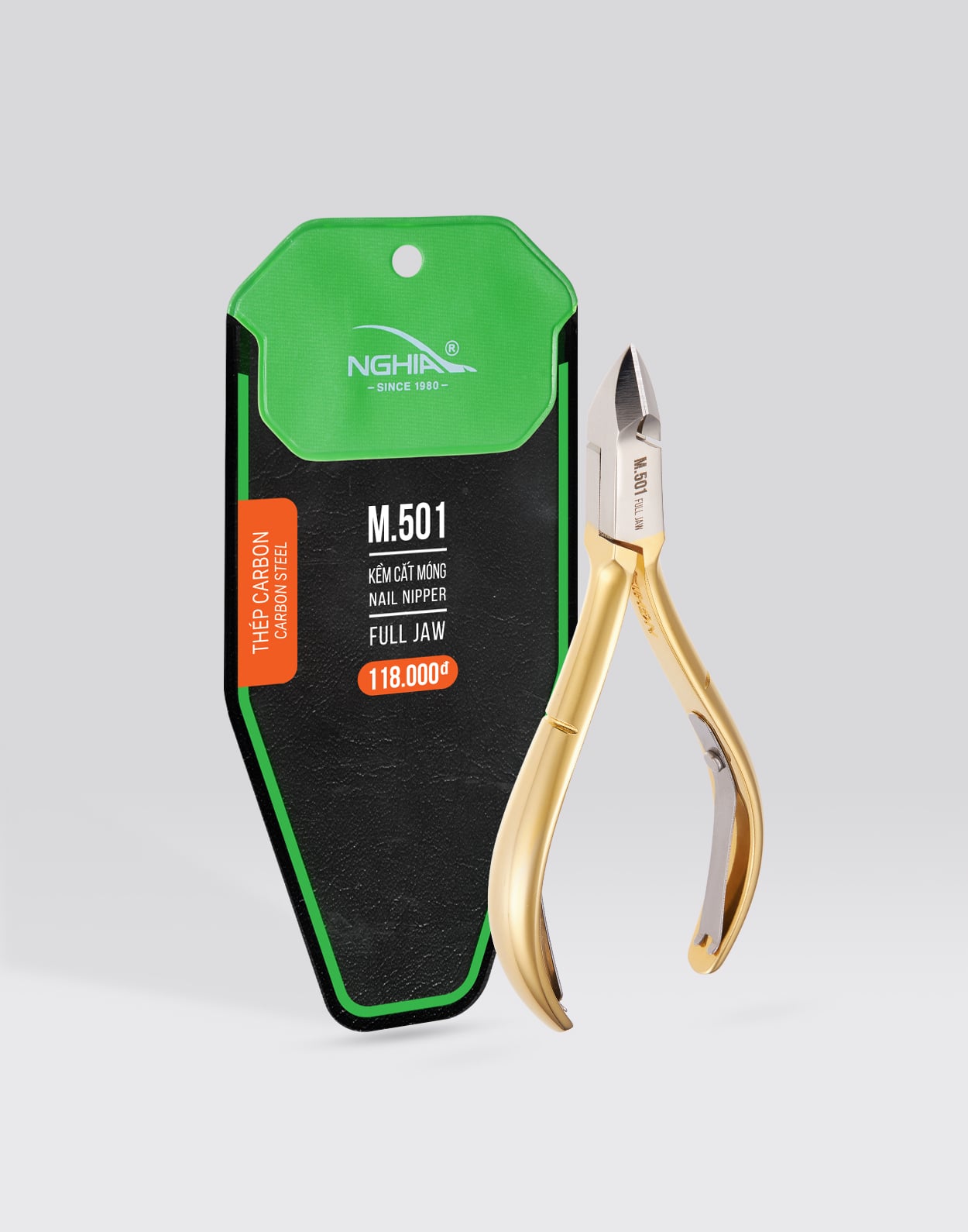 Kềm cắt móng Kềm Nghĩa thép chuyên dụng mạ vàng M.501
