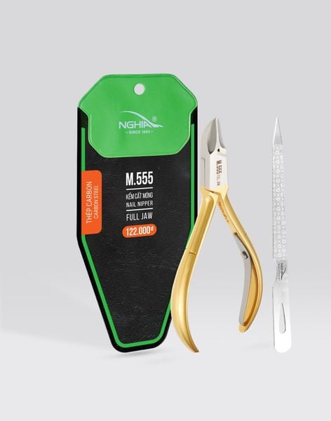  Kềm cắt móng Kềm Nghĩa thép chuyên dụng mạ vàng M.555 