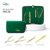  (Bộ mới) Bộ quà tặng truyền thống Kềm Nghĩa mạ vàng 24K MD.32 
