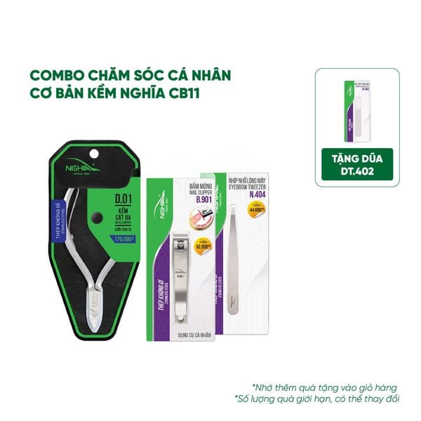  Combo Chăm sóc cá nhân cơ bản Kềm Nghĩa CB11 