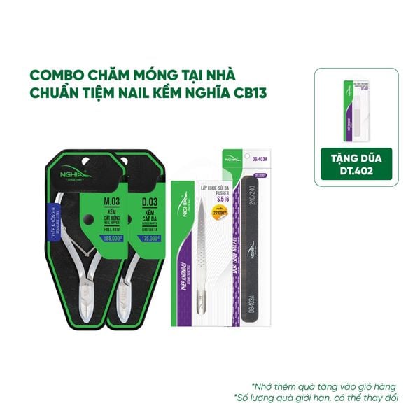  Combo Chăm móng tại nhà chuẩn tiệm nail Kềm Nghĩa CB13 