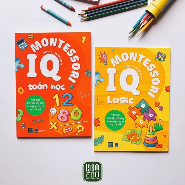 Bộ sách IQ Montessori Logic và IQ Montessori Toán Học