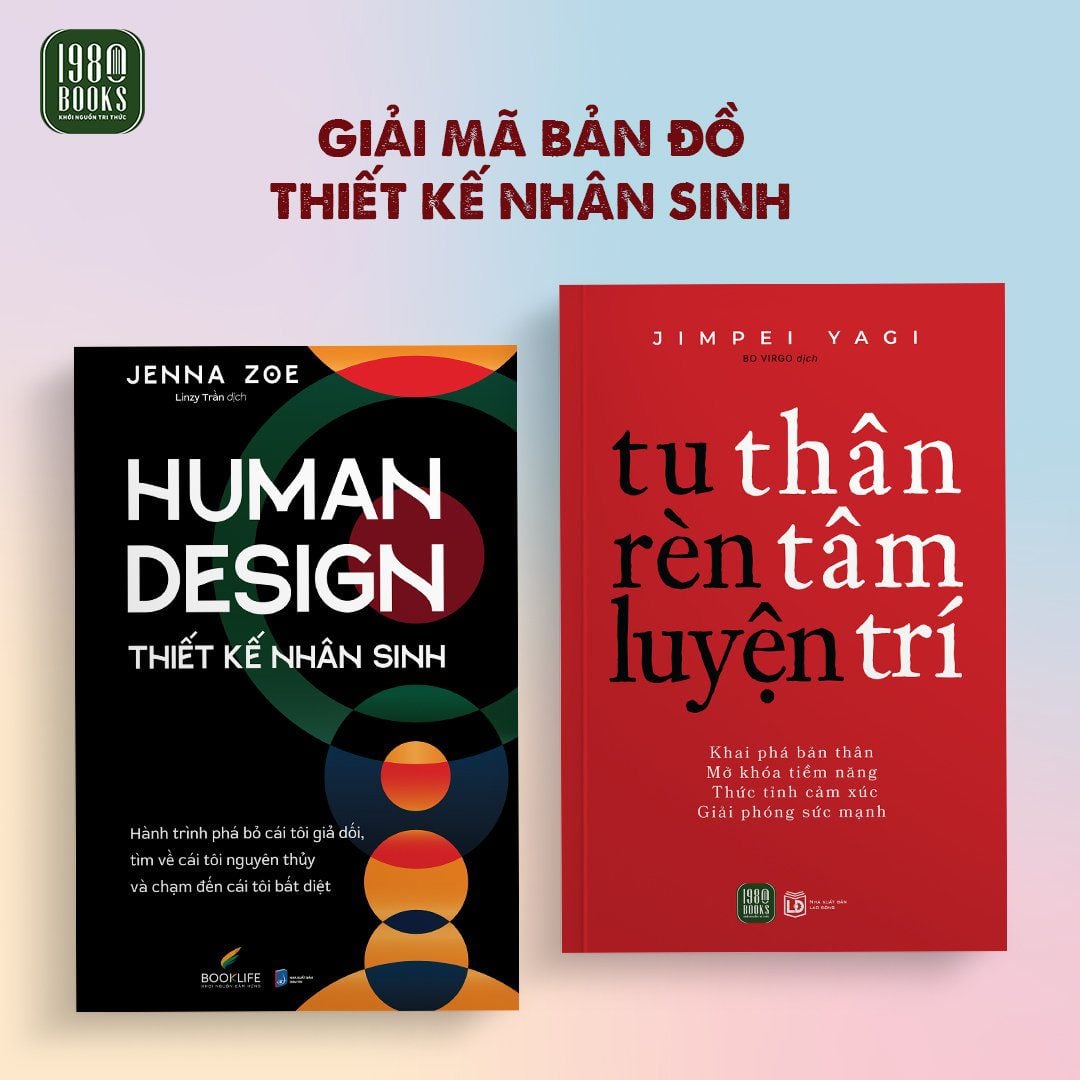  Combo 2 cuốn Thiết kế nhân sinh + Tu thân, rèn tâm, luyện trí 