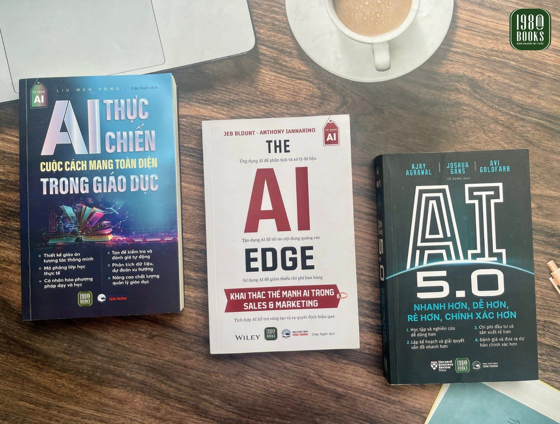  Combo 3 cuốn sách AI thực chiến + The AI Edge + AI 5.0 
