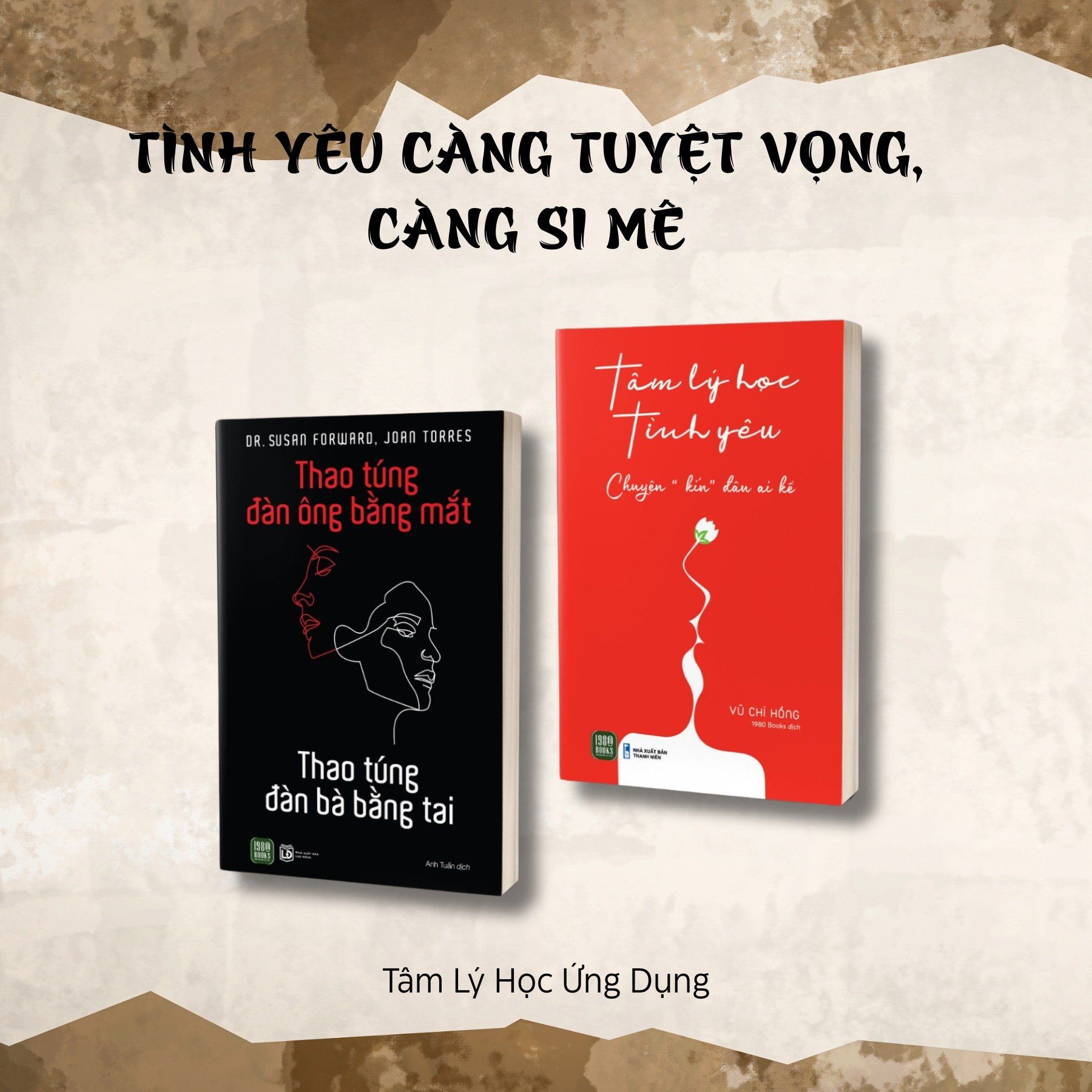  Combo 2 cuốn sách Thao túng đàn ông bằng mắt, thao túng đàn bà bằng tai + Tâm lý học tình yêu 