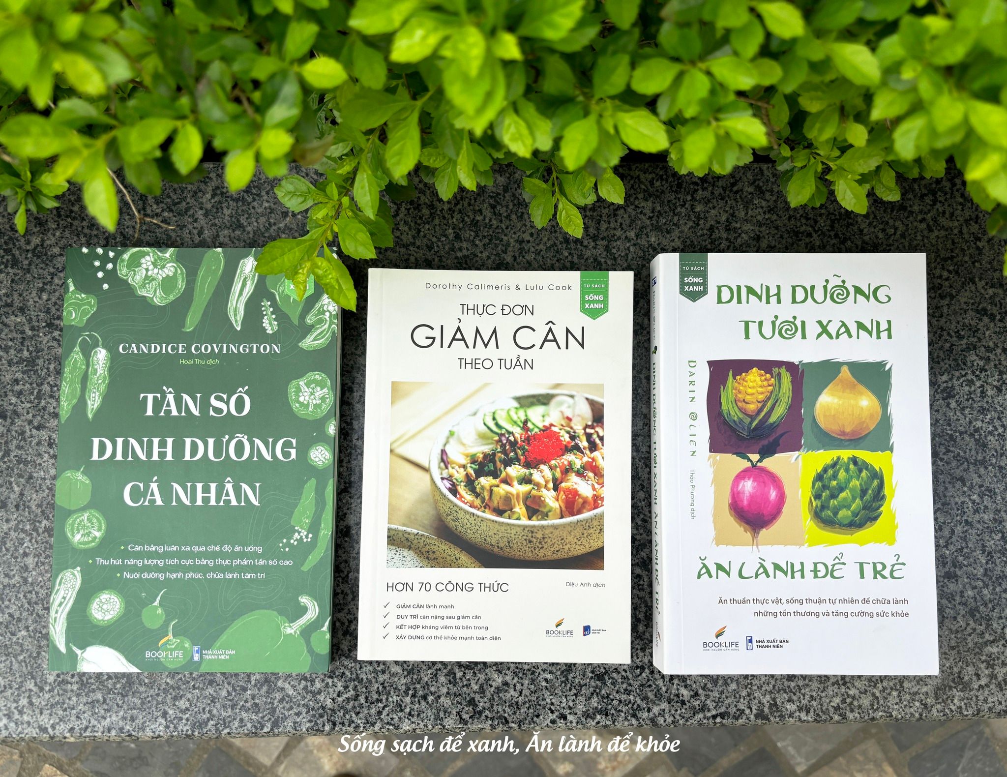  Combo 3 cuốn sách Tần số dinh dưỡng cá nhân + Thực đơn giảm cân theo tuần + Dinh dưỡng tươi xanh ăn lành để trẻ 