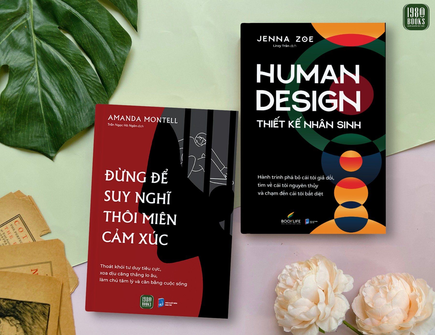  Combo 2 cuốn sách Đừng để suy nghĩ thôi miên cảm xúc + Thiết kế nhân sinh 