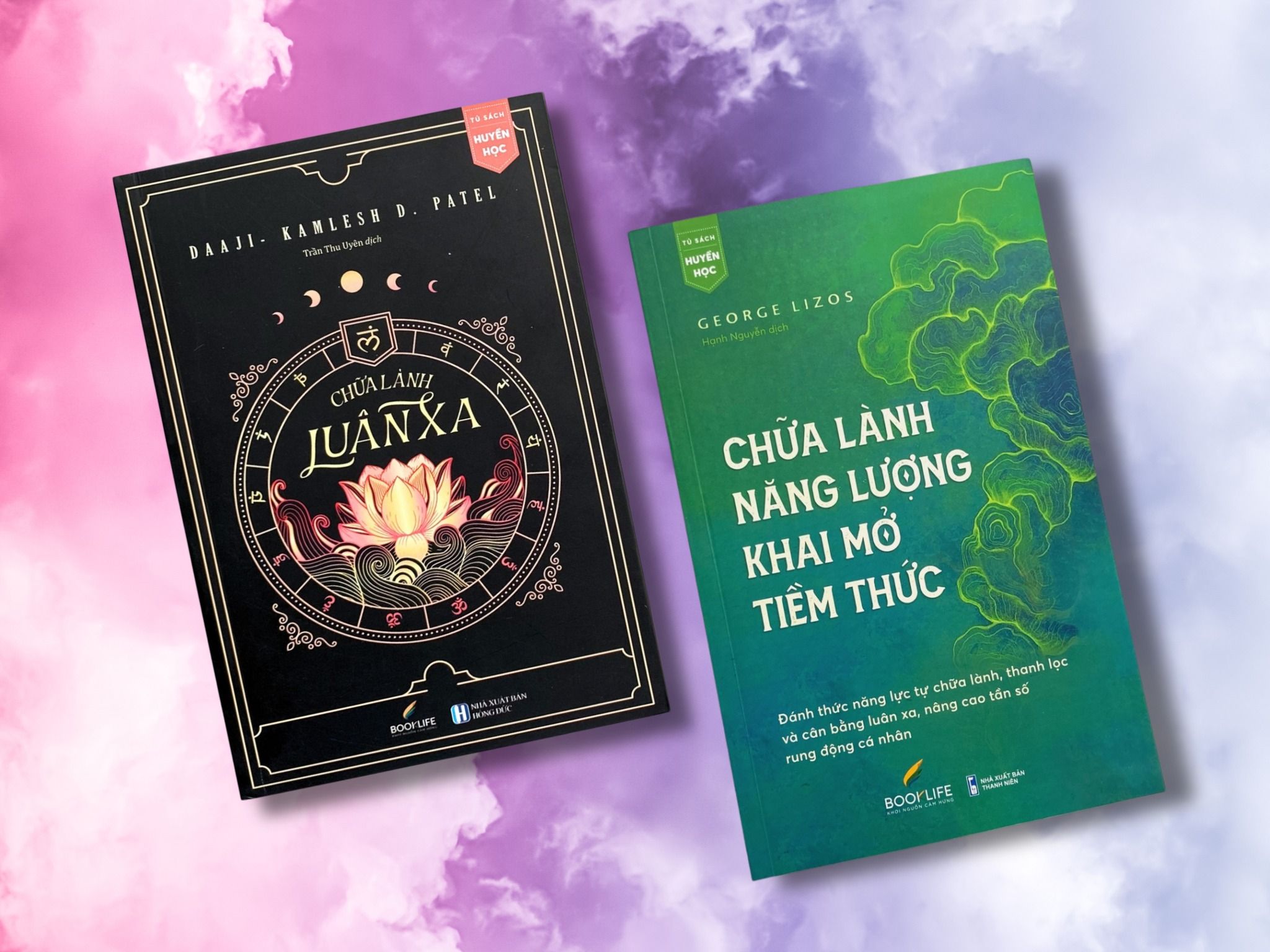  Combo 2 cuốn sách Chữa lành năng lượng, khai mở tiềm thức + Chữa lành luân xa 