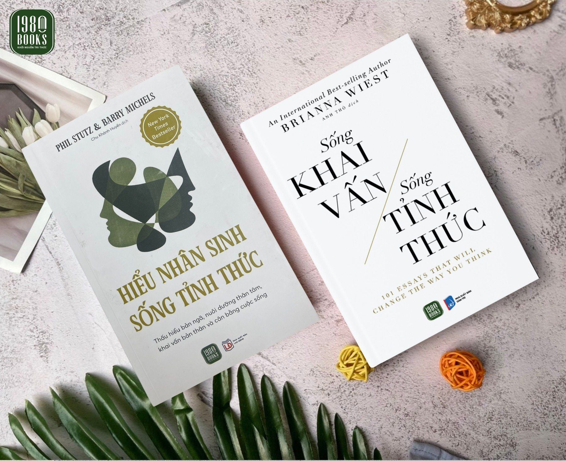  Combo 2 cuốn sách Hiểu nhân sinh sống tỉnh thức + Sống khai vấn sống tỉnh thức 