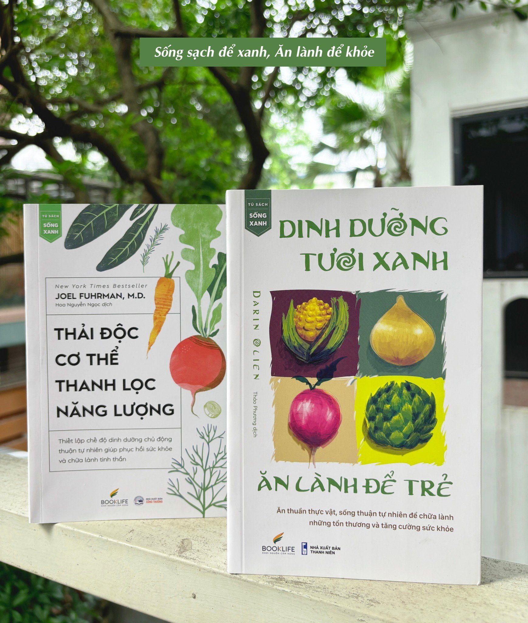  Combo 2 cuốn sách Thải độc cơ thể, Thanh lọc năng lượng + Dinh dưỡng tươi xanh, Ăn lành để trẻ 