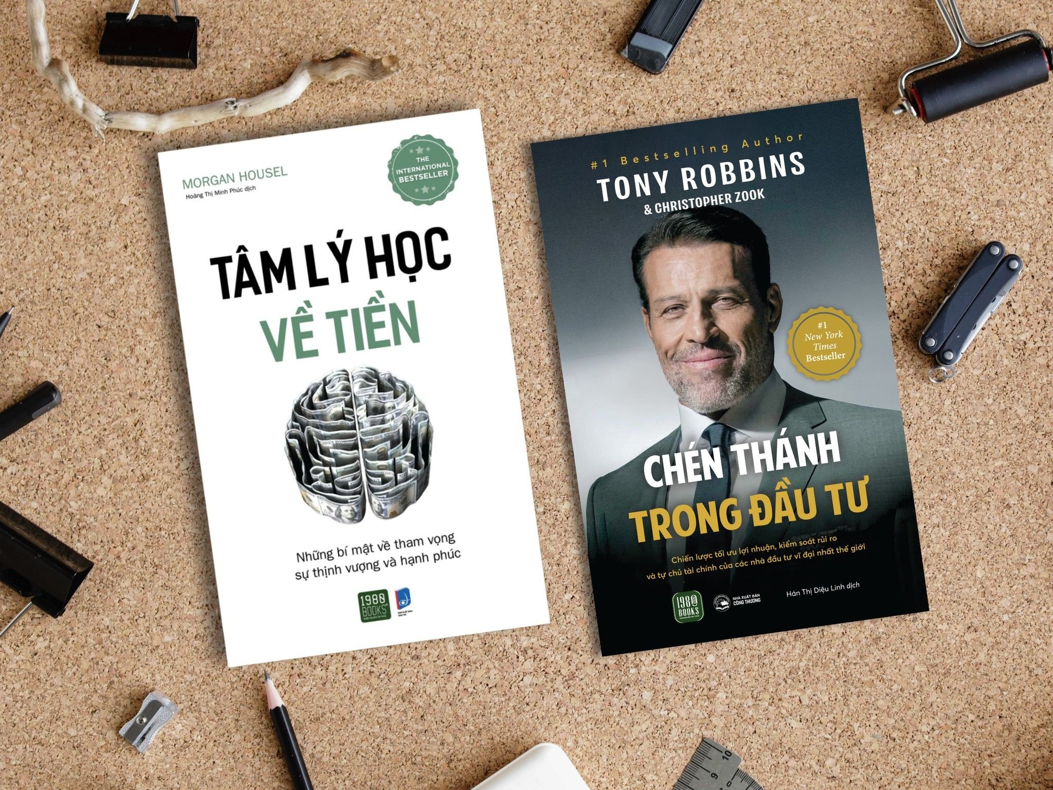  Combo 2 cuốn sách Tâm lý học về tiền + Chén thánh trong đầu tư 