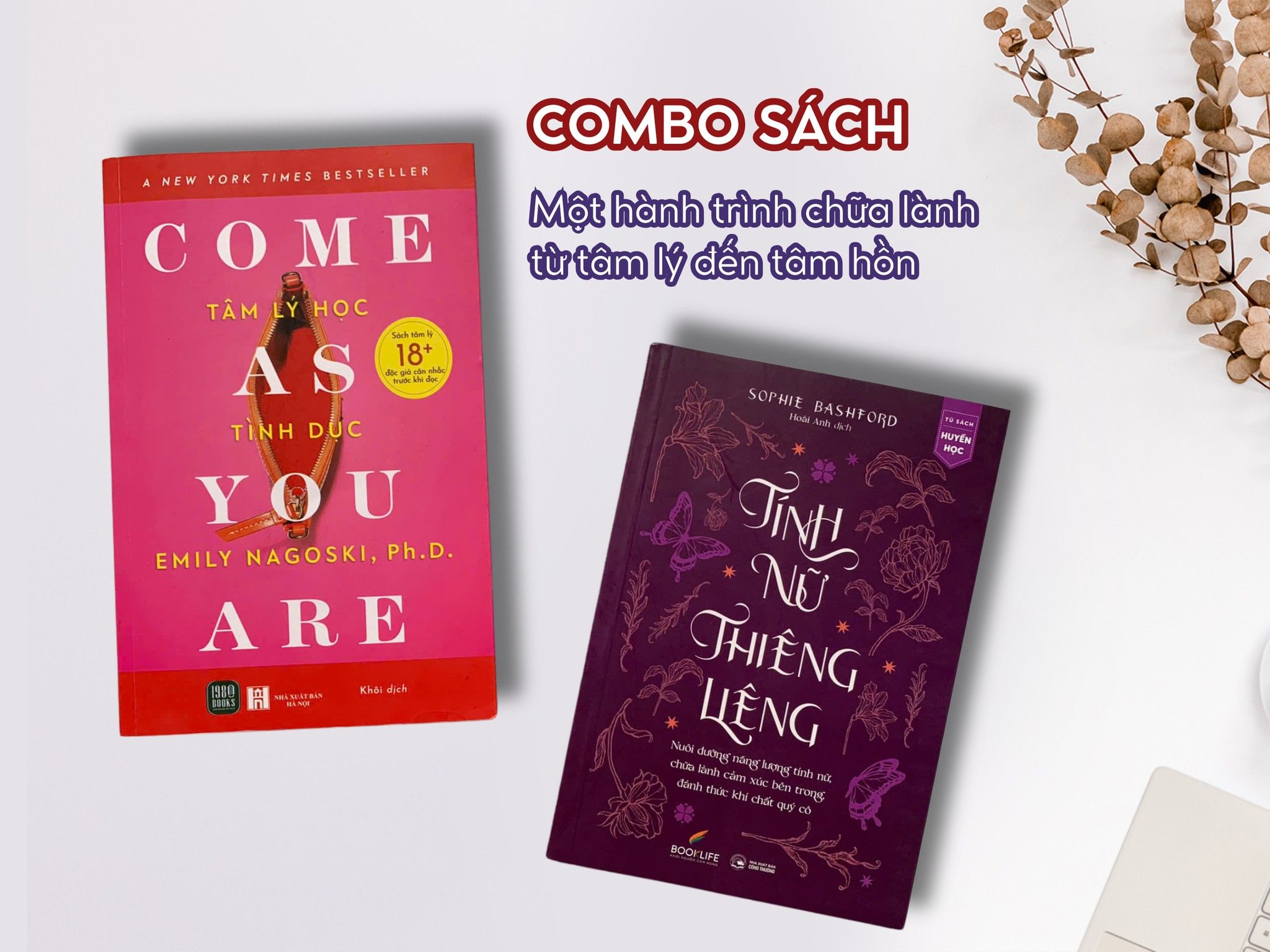  Combo 2 cuốn sách Tính nữ thiêng liêng + Tâm lý học tình dục 