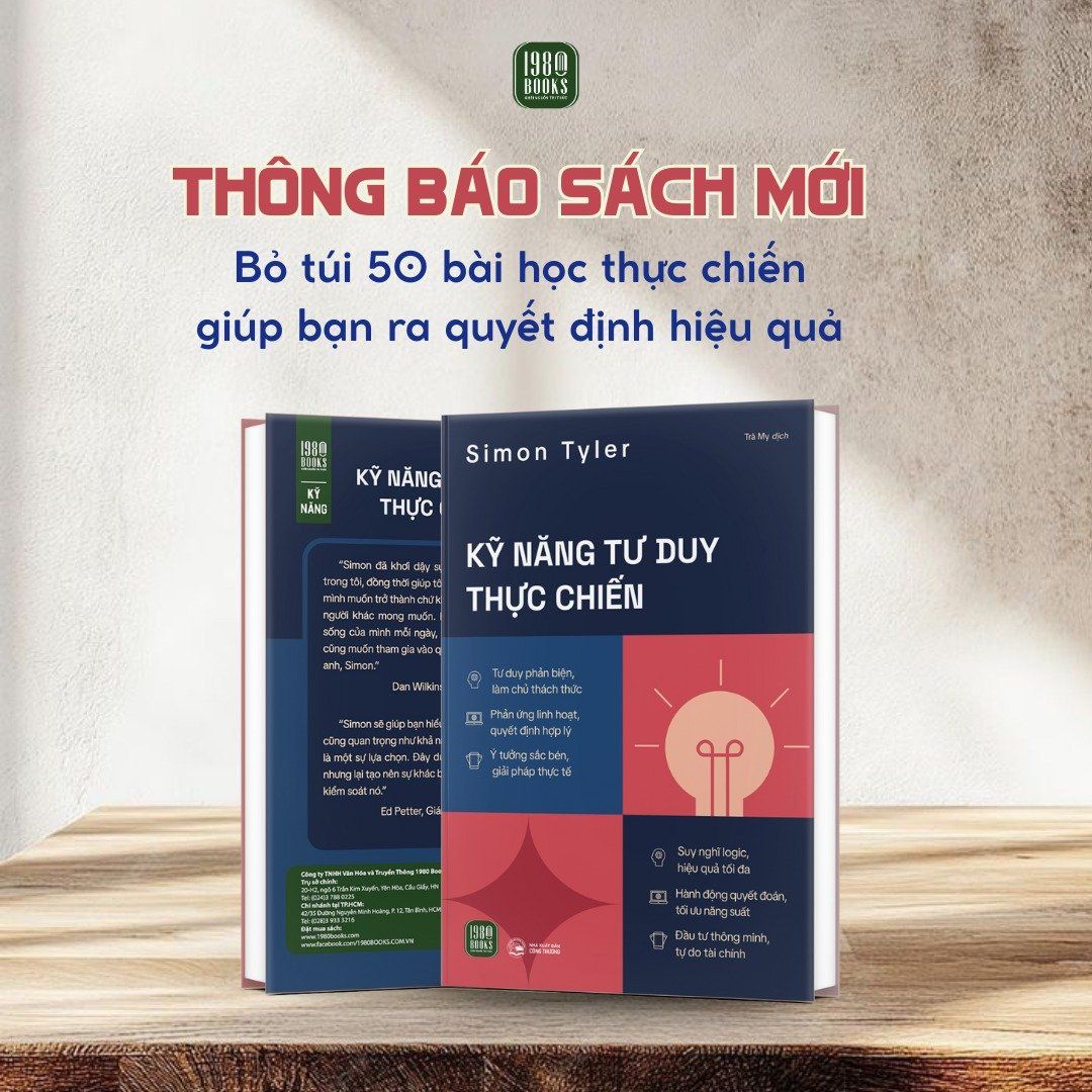  Sách Kỹ Năng Tư Duy Thực Chiến 