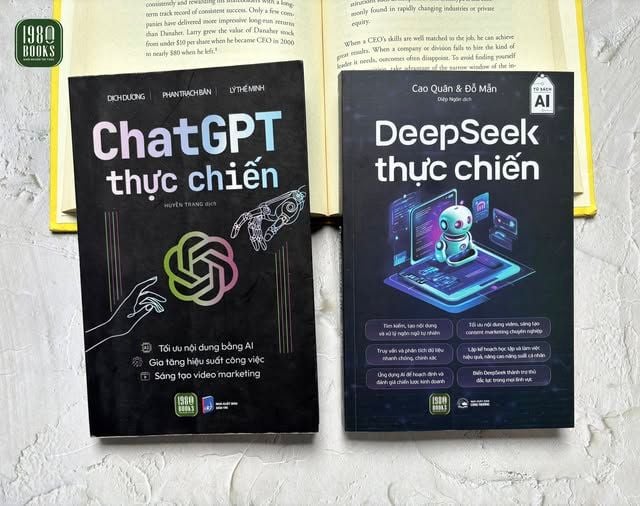  Combo 2 cuốn sách ChatGPT thực chiến + Deepseek thực chiến 